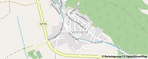 Mappa Vestignè