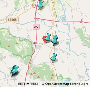 Mappa Via Contessa Matilde Bocca, 10090 Romano Canavese TO, Italia (4.88182)