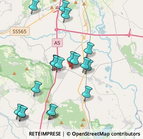 Mappa Via Contessa Matilde Bocca, 10090 Romano Canavese TO, Italia (4.12611)