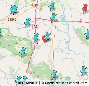 Mappa Via Contessa Matilde Bocca, 10090 Romano Canavese TO, Italia (6.5635)