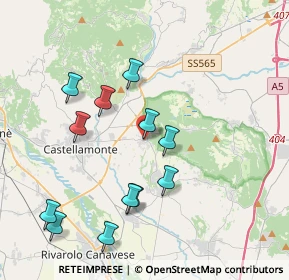 Mappa Salita ai Castelli, 10010 Bairo TO, Italia (4.01)