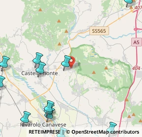 Mappa Salita ai Castelli, 10010 Bairo TO, Italia (6.66308)
