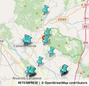 Mappa Salita ai Castelli, 10010 Bairo TO, Italia (4.878)