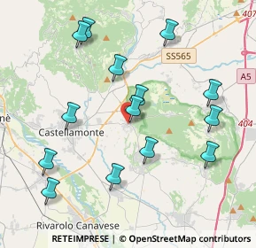 Mappa Salita ai Castelli, 10010 Bairo TO, Italia (4.19714)