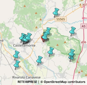 Mappa Salita ai Castelli, 10010 Bairo TO, Italia (3.73588)