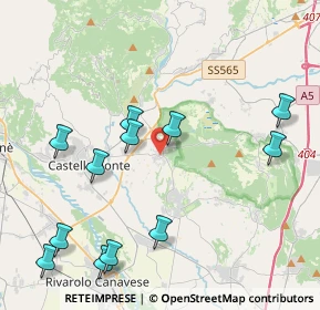 Mappa Salita ai Castelli, 10010 Bairo TO, Italia (4.75667)