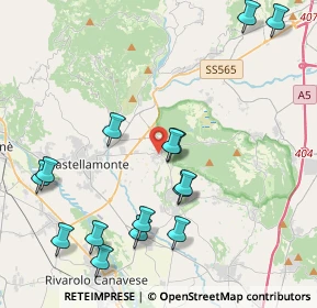 Mappa Salita ai Castelli, 10010 Bairo TO, Italia (4.69467)