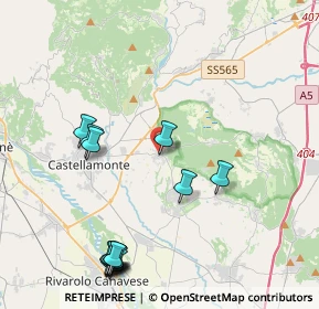 Mappa Salita ai Castelli, 10010 Bairo TO, Italia (4.93714)