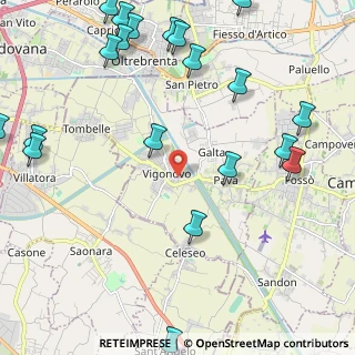 Mappa Via Camillo Benso Conte Di Cavour, 30030 Vigonovo VE, Italia (3.014)