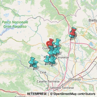 Mappa Via Brigate Partigiane, 10082 Cuorgnè TO, Italia (11.52533)