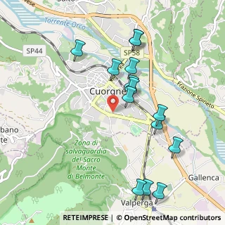 Mappa Via Brigate Partigiane, 10082 Cuorgnè TO, Italia (1.05)