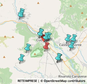 Mappa Via Brigate Partigiane, 10082 Cuorgnè TO, Italia (3.50714)