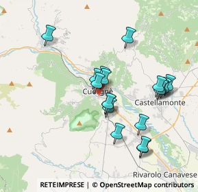 Mappa Via Brigate Partigiane, 10082 Cuorgnè TO, Italia (3.37)