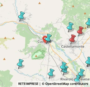 Mappa Via Brigate Partigiane, 10082 Cuorgnè TO, Italia (6.72412)