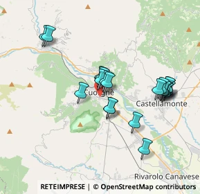 Mappa Via Brigate Partigiane, 10082 Cuorgnè TO, Italia (3.37)