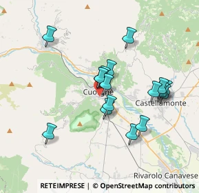 Mappa Via Brigate Partigiane, 10082 Cuorgnè TO, Italia (3.18412)