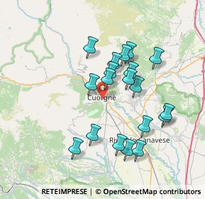 Mappa Via Brigate Partigiane, 10082 Cuorgnè TO, Italia (6.60263)