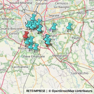 Mappa Via Arno, 20098 San Giuliano Milanese MI, Italia (6.6605)