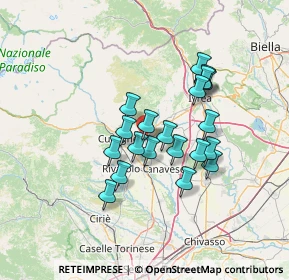 Mappa Strada per Bairo, 10081 Castellamonte TO, Italia (10.971)