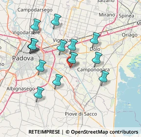 Mappa Piazza Guglielmo Marconi, 30030 Vigonovo VE, Italia (7.08357)