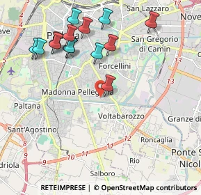 Mappa Via Gasparino Barzizza, 35126 Padova PD, Italia (2.21286)