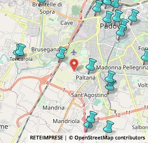 Mappa Via Croazia, 35142 Padova PD, Italia (2.9785)
