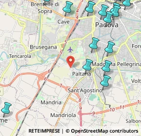 Mappa Via Croazia, 35142 Padova PD, Italia (3.06313)