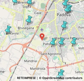 Mappa Via Croazia, 35142 Padova PD, Italia (2.99308)