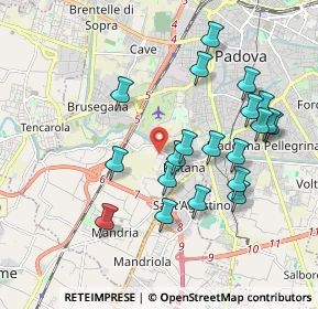 Mappa Via Croazia, 35142 Padova PD, Italia (1.892)