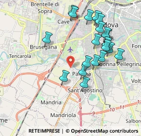 Mappa Via Croazia, 35142 Padova PD, Italia (1.9535)