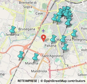 Mappa Via Croazia, 35142 Padova PD, Italia (2.4405)