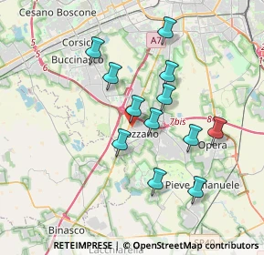 Mappa Via Piemonte, 20089 Rozzano MI, Italia (3.22667)