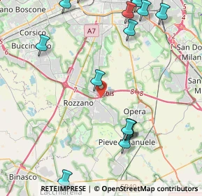 Mappa Via Giuseppe di Vittorio, 20089 Rozzano MI, Italia (6.087)