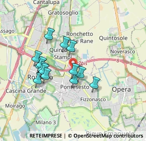 Mappa Via Giuseppe di Vittorio, 20089 Rozzano MI, Italia (1.48786)