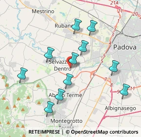 Mappa Via San Giuseppe, 35030 Selvazzano Dentro PD, Italia (3.81273)