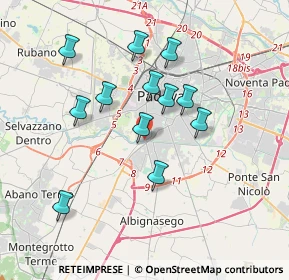 Mappa Via Isonzo, 35142 Padova PD, Italia (3.26)
