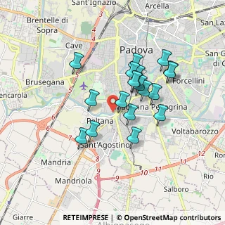 Mappa Via Isonzo, 35142 Padova PD, Italia (1.46)