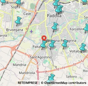 Mappa Via Isonzo, 35142 Padova PD, Italia (2.93867)