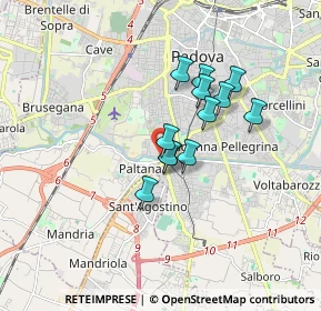 Mappa Via Isonzo, 35142 Padova PD, Italia (1.24417)