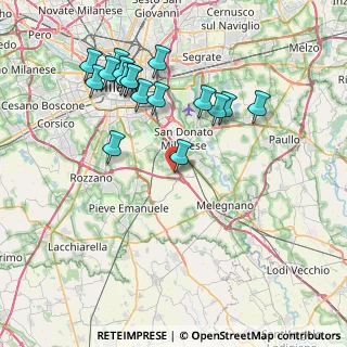 Mappa Via Tagliamento, 20098 Area Industriale MI, Italia (8.15)