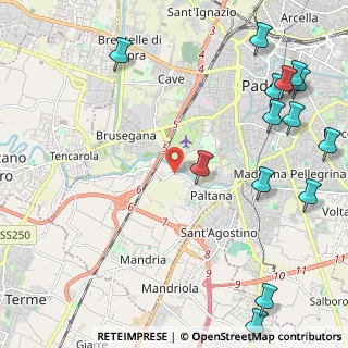 Mappa Via Cadore, 35142 Padova PD, Italia (3.07714)