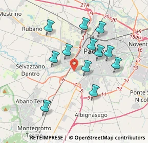 Mappa Via Cadore, 35142 Padova PD, Italia (3.34417)