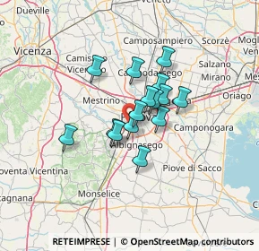 Mappa Via Cadore, 35142 Padova PD, Italia (8.572)