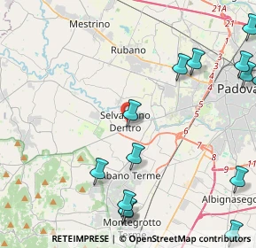 Mappa Via Veronese, 35030 Selvazzano Dentro PD, Italia (5.90786)