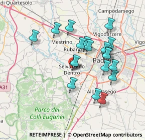 Mappa Via Veronese, 35030 Selvazzano Dentro PD, Italia (6.6755)