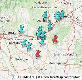 Mappa Via del Lavoro, 37047 San Bonifacio VR, Italia (11.134)