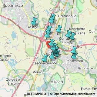 Mappa Via Bergamo, 20089 Rozzano MI, Italia (1.4195)