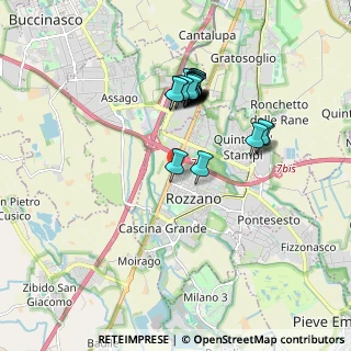 Mappa Via Bergamo, 20089 Rozzano MI, Italia (1.6115)