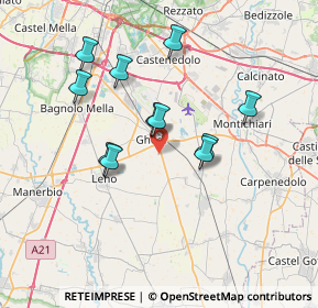 Mappa Strada Isorella, 25016 Ghedi BS, Italia (6.34182)