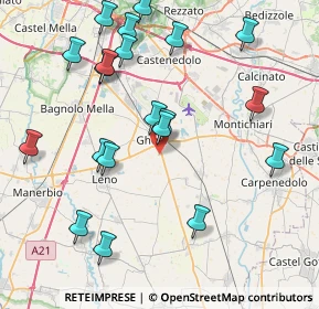 Mappa Strada Isorella, 25016 Ghedi BS, Italia (9.032)